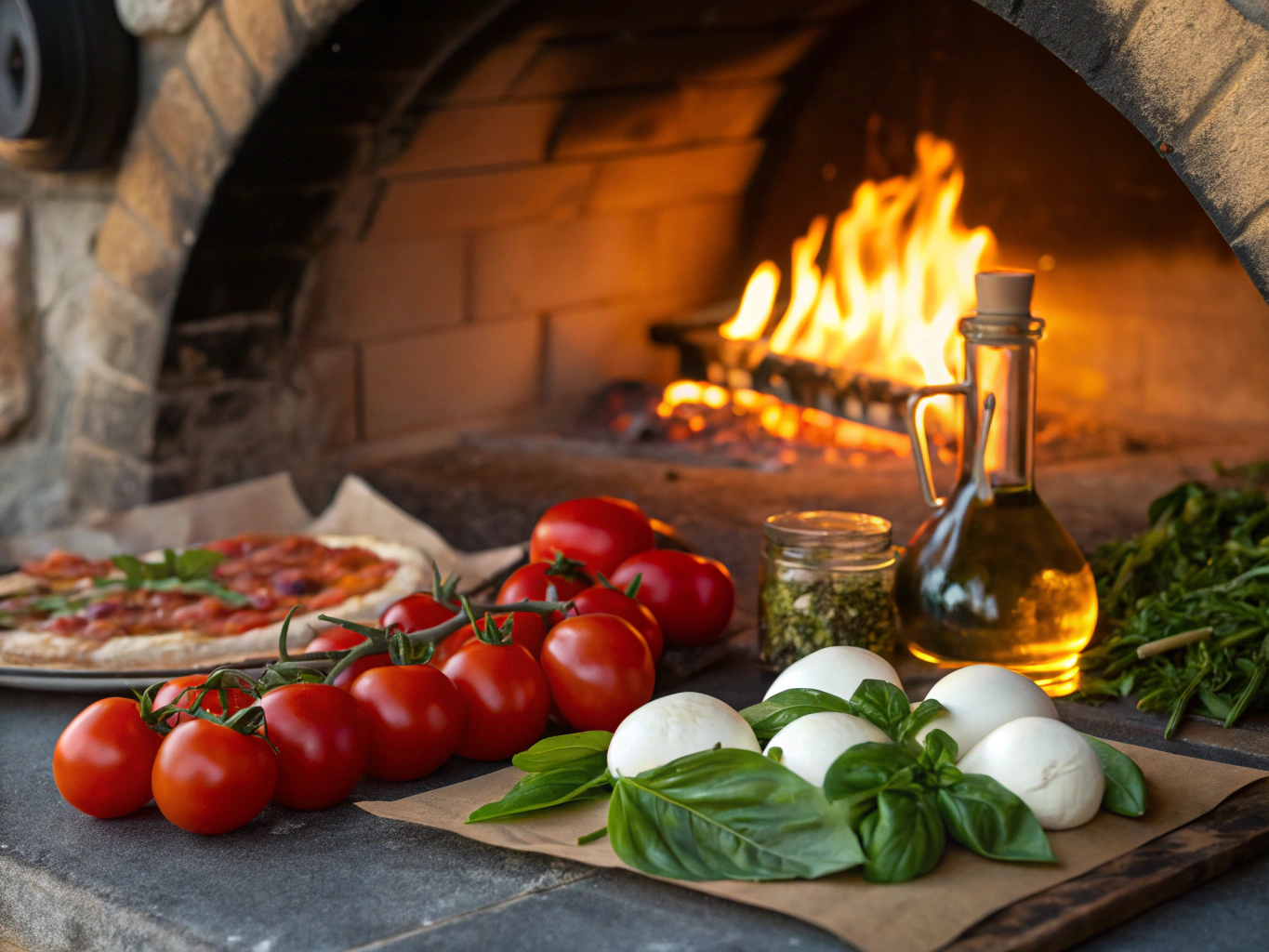 Fresh seasonal ingredients and wood-fired oven