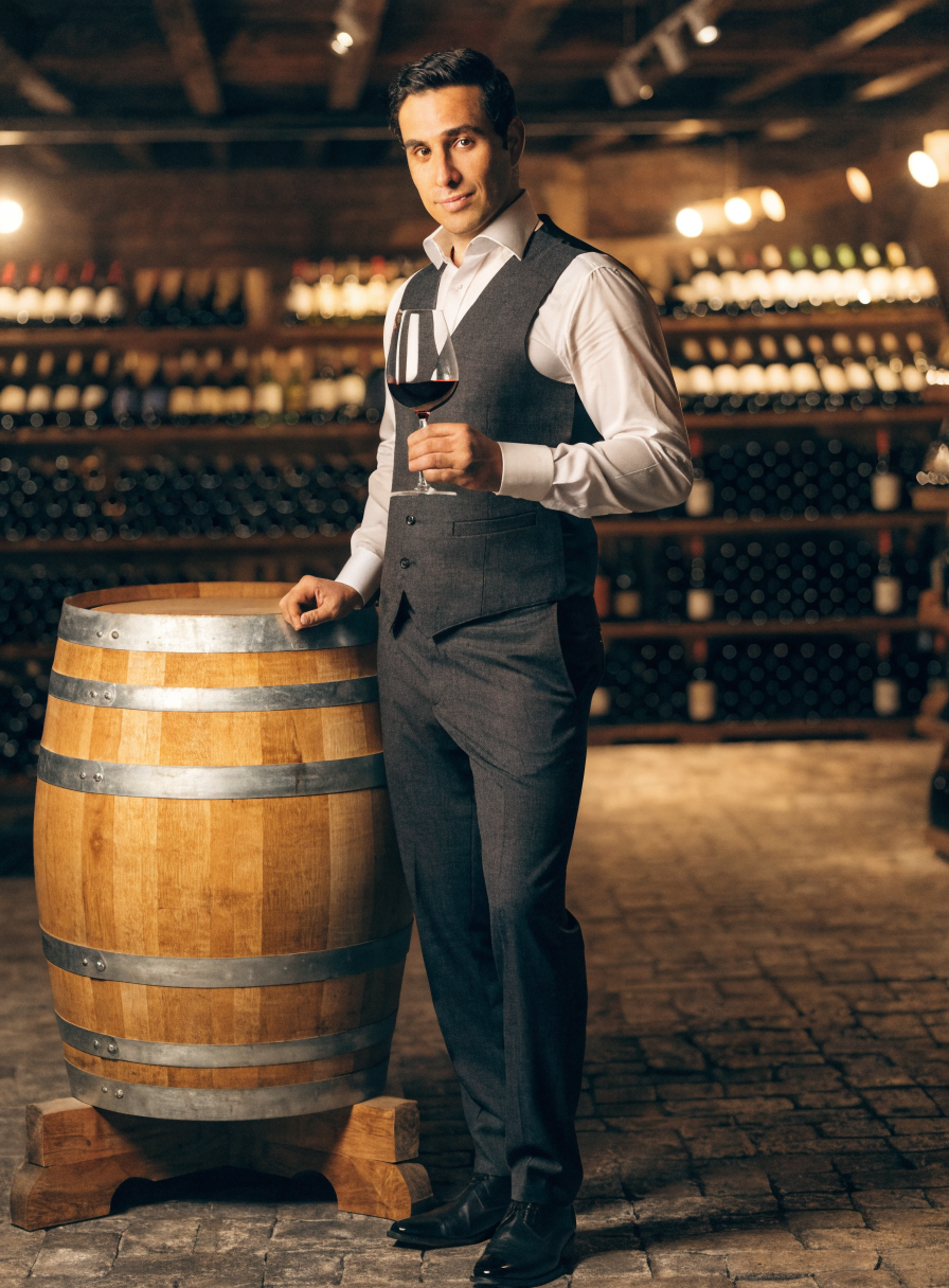 Portrait of Luca Verdi, Head Sommelier